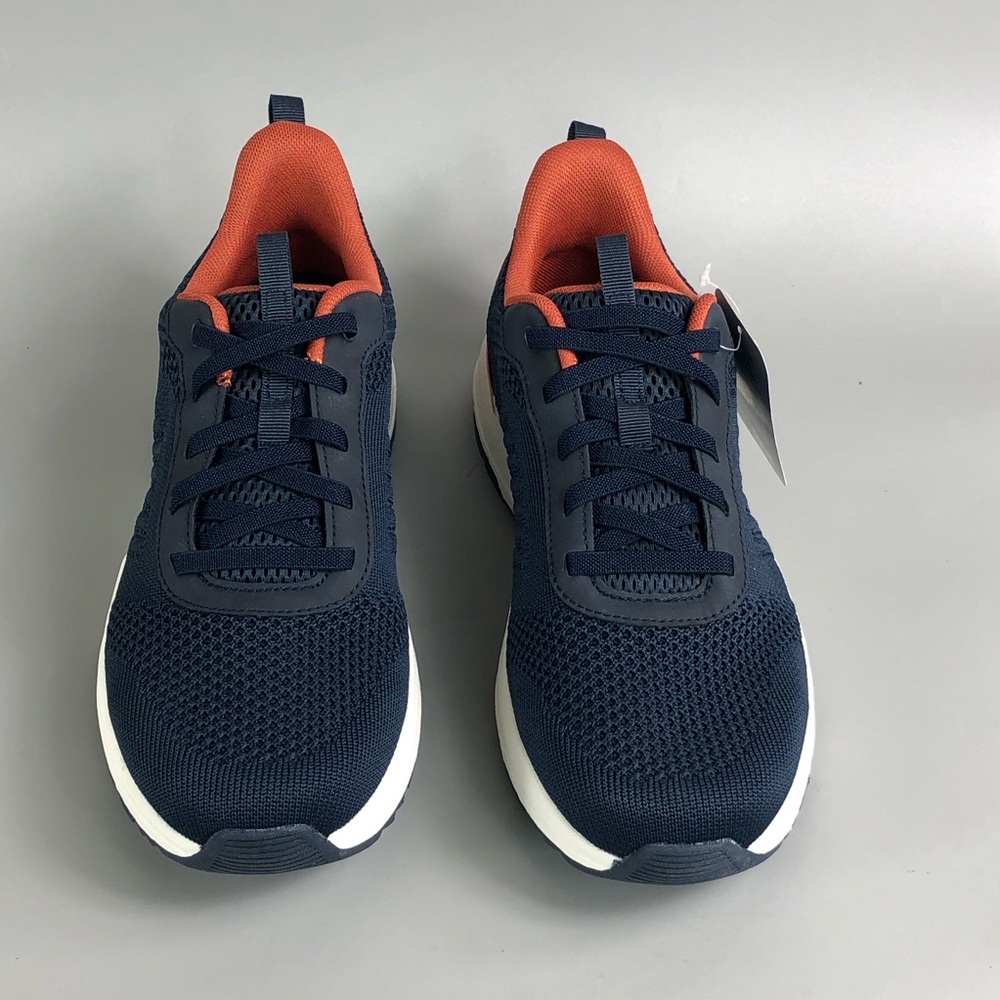 George Men's Navy and Orange Knit Athletic Sneakers Size 10 - Picture 4 of 9